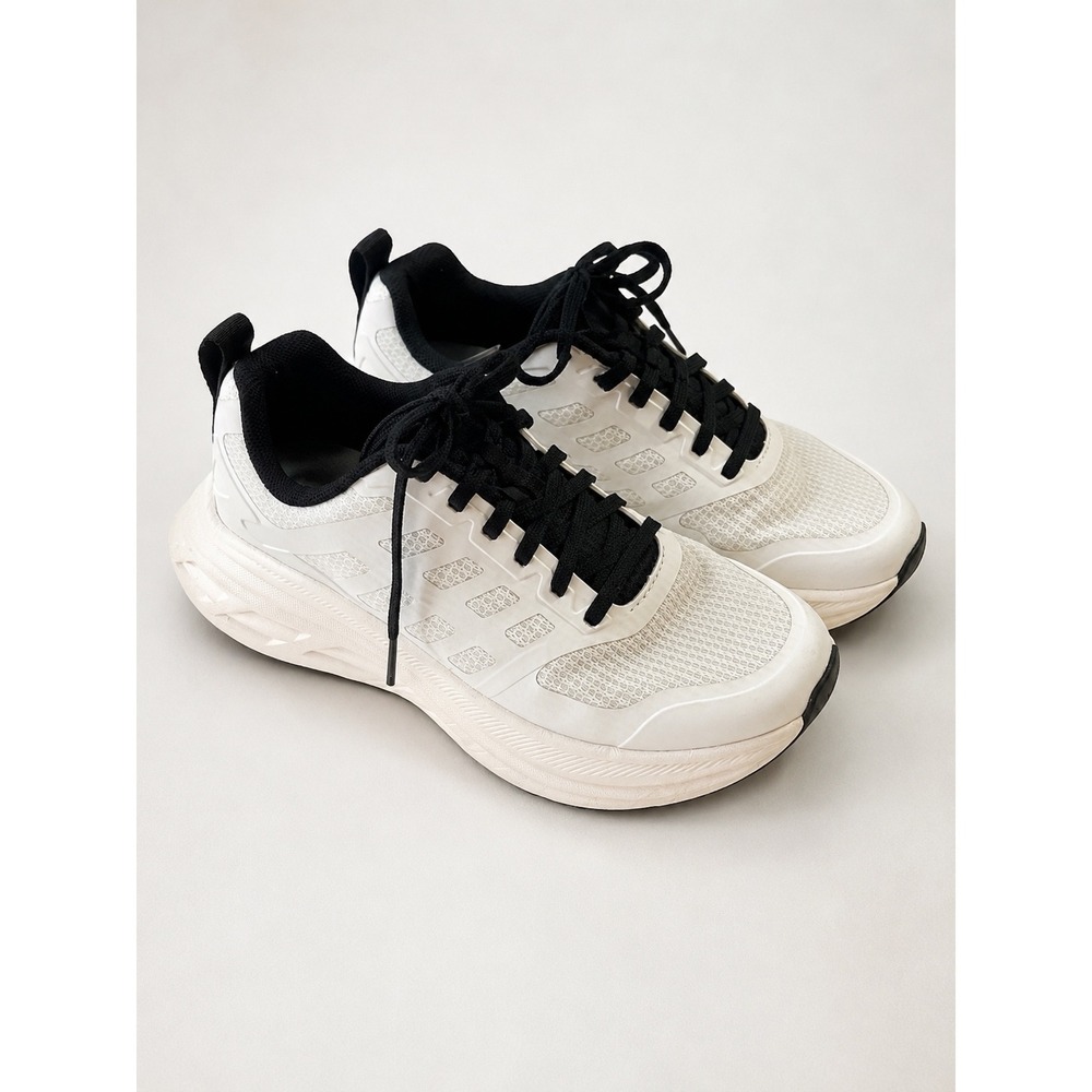 NORTIV 8 Womens ActiveFloat Walking Shoes White Black SNWS245W Size 7.5
